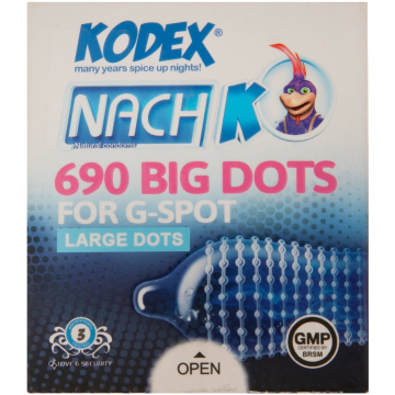 کاندوم خاردار 690 Bog Dots کدکس 3 عددی
